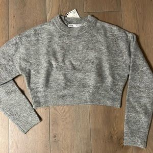 NWT Zara Crop Sweater